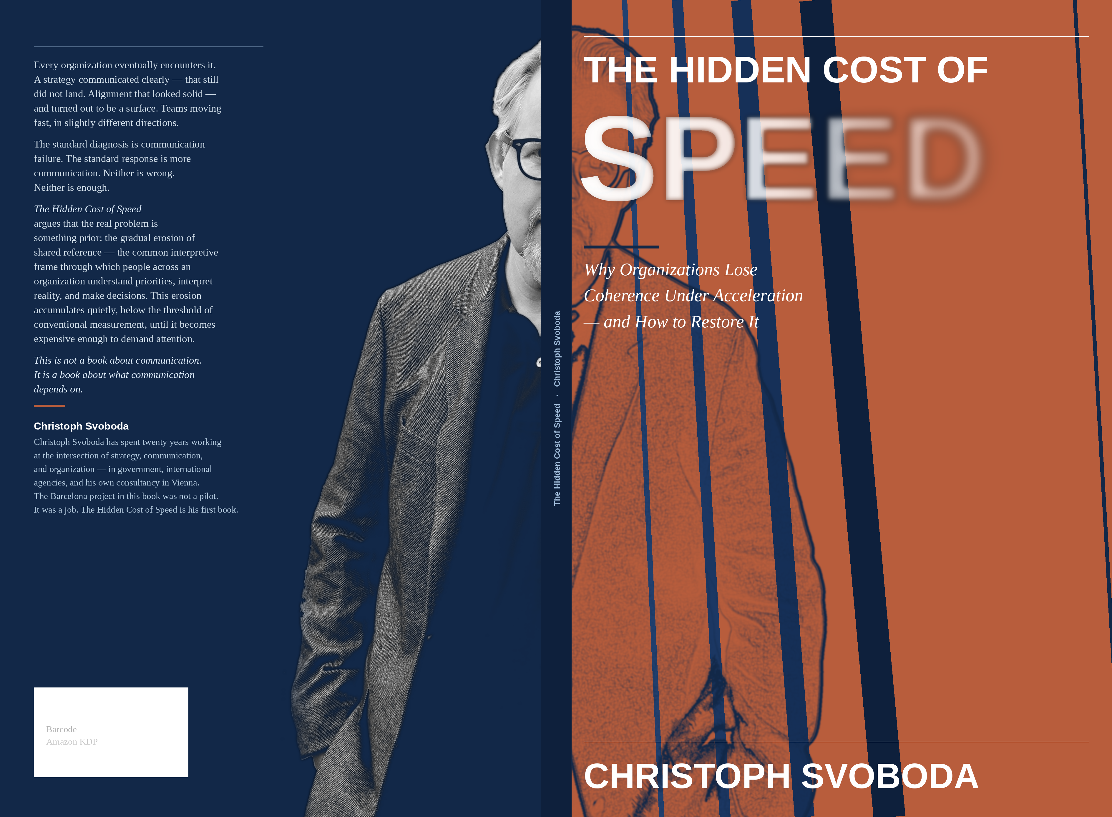 The Hidden Cost of Speed — book cover by Christoph Svoboda